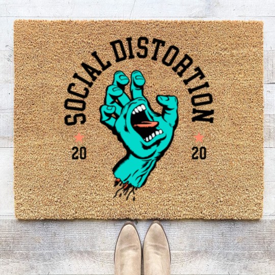 Discover social society distortion Coir Doormats