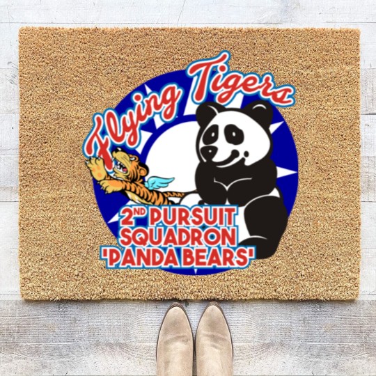 Discover AVG Flying Tigers - 2nd Pursuit 'Panda Bears' Coir Doormats