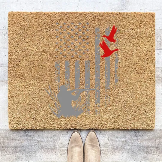 Discover Duck Hunting Coir Doormats