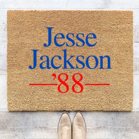 Discover Jesse Jackson 88 Presidential Campaign Coir Doormats