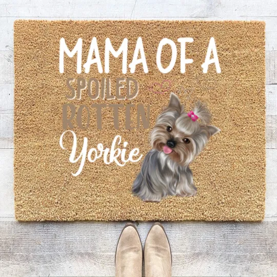 Discover Yorkie Dog Coir Doormats - Yorkie Mom, Dog Lover Gift Coir Doormats