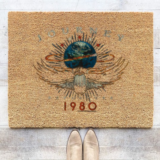 Discover American Classics Journey 1980 Black Womens Distressed Coir Doormats Coir Doormats
