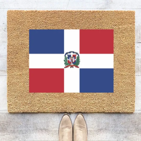 Discover AIFRIS Dominican Republic Flag Cotton Coir Doormats