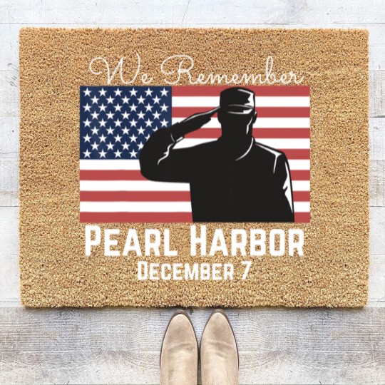 Discover We Remember Pearl Harbor Coir Doormats