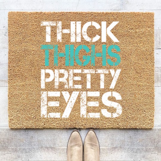 Discover Workout Coir Doormats Thick Thighs Pretty Eyes Gym Coir Doormats