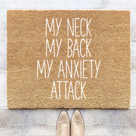 Discover My Neck My Back By Anxiety Attack Coir Doormats Coir Doormats