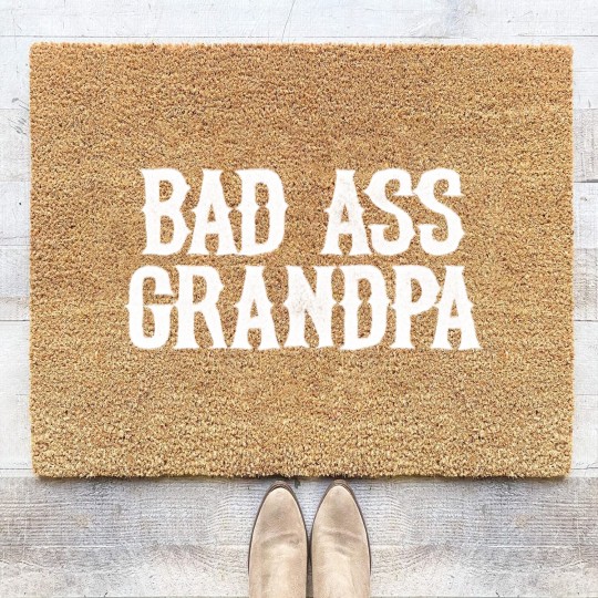 Discover Men's Coir Doormats Bad Ass Grandpa