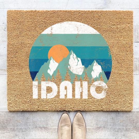 Discover Idaho State Retro Vintage Coir Doormats