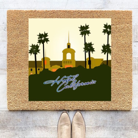 Discover Eagles Hotel california Coir Doormats