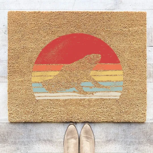 Discover Vintage Retro Poison Dart Frog Coir Doormats