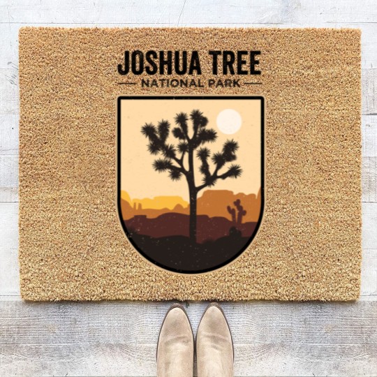 Discover Joshua Tree Coir Doormats Vintage Joshua Tree National Park Coir Doormats