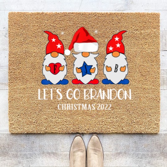 Discover Let's Go Brandon Conservative Merry Christmas 2022 Costume Coir Doormats