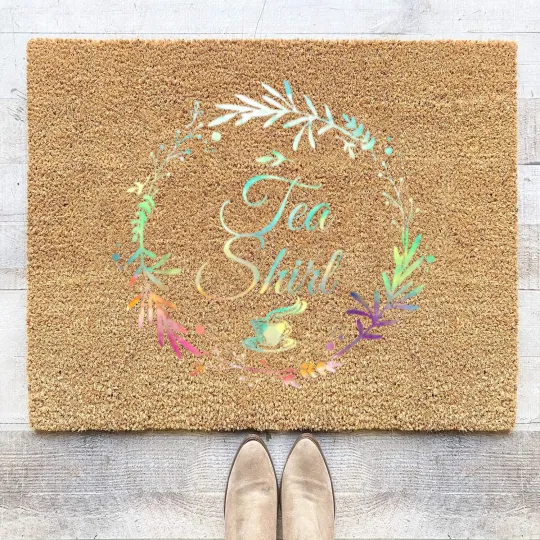 Discover Teacup Coir Doormats It's Tea Time Gift - Cup Of Tea