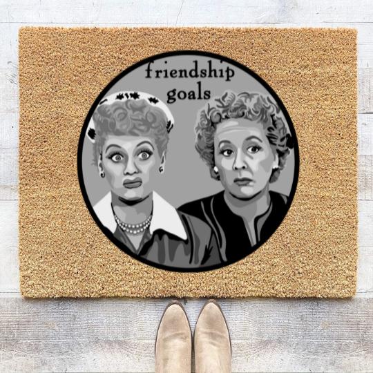Discover Friendship Goals - Lucy And Ethel - Coir Doormats