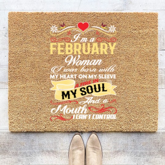 Discover FEBRUARY WOMAN Coir Doormats