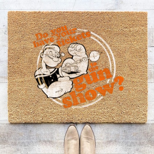 Discover Popeye Gun Show Adult Coir Doormats Coir Doormats