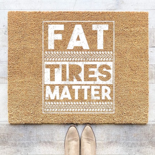 Discover Drag Racing Fat Tires Matter Coir Doormats