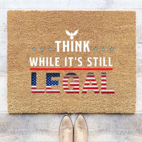 Discover Think While It's Still Legal Coir Doormats