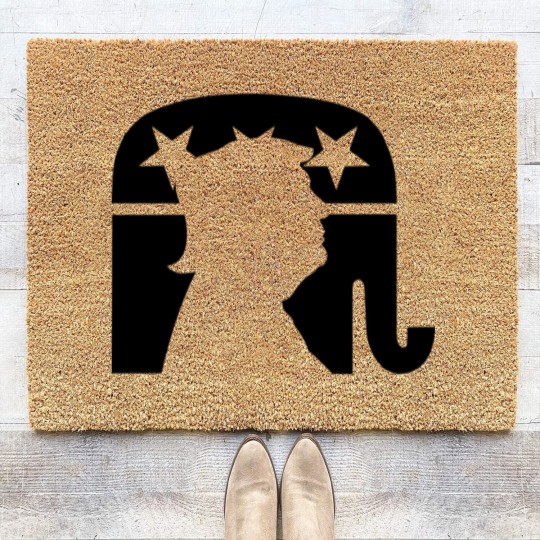 Discover president Donald Trump Coir Doormats