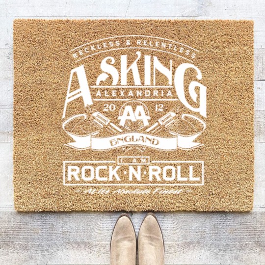 Discover Asking Alexandria Unisex Coir Doormats: Rock N' Roll