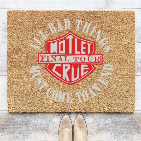Discover NEW MOTLEY CRUE Final Tour Coir Doormats, Hip Hop Fan Coir Doormats, Rap Music Coir Doormats