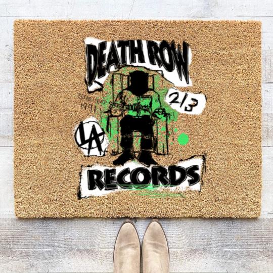Discover Death Row Records Green Decoupage Coir Doormats
