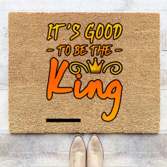 Discover It's Good To Be The King 3 Coir Doormats