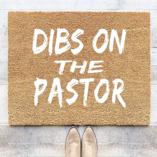 Discover Dibs On The Pastor print - Christ - Coir Doormats