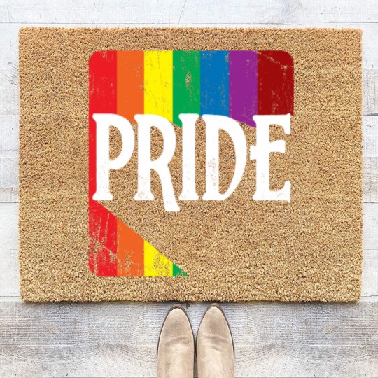 Discover LGBT Pride Rainbow Cool Statement Gift Coir Doormats