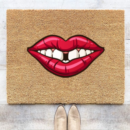 Discover Lips, Teeth, and Gap - Teeth And Lips - Coir Doormats