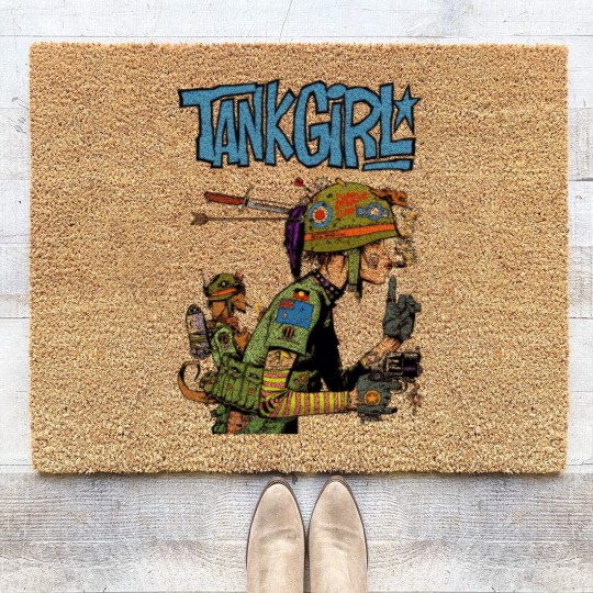 Discover Tank Girl Feminist Charlie Don't Surf Meme Coir Doormats Funny Vintage Style  Coir Doormats