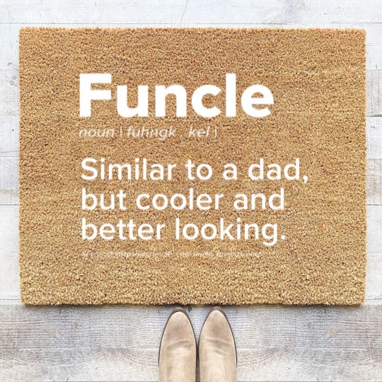 Discover Mens Funcle Similar to a Dad But Cooler Better Loo Coir Doormats
