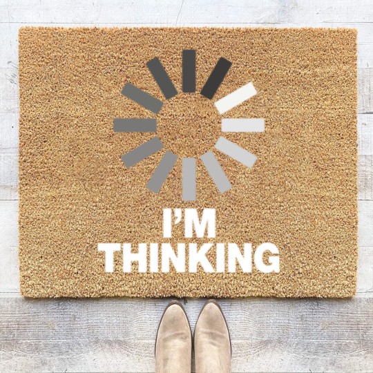 Discover I'm Thinking Funny Sayings Coir Doormats Coir Doormats