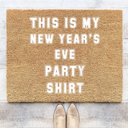 Discover This is My New Year's Eve Party Coir Doormats