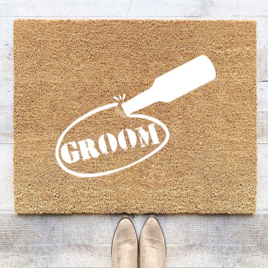 Discover Bachelor Party Groom Coir Doormats