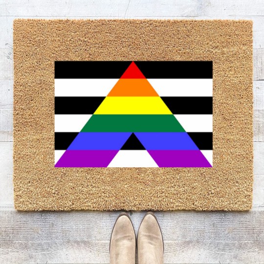 Discover Straight Ally Pride Flag  Essential Coir Doormats