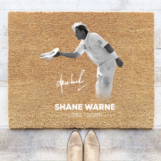 Discover RIP Shane Warne Signature Coir Doormats, Memories Shane Warne  1969-2022 Coir Doormats