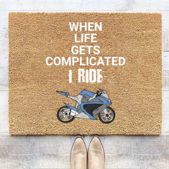 Discover Motorcycle Biker quotes Coir Doormats