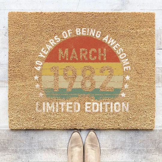 Discover Vintage March 1982 Retro 40 Coir Doormats
