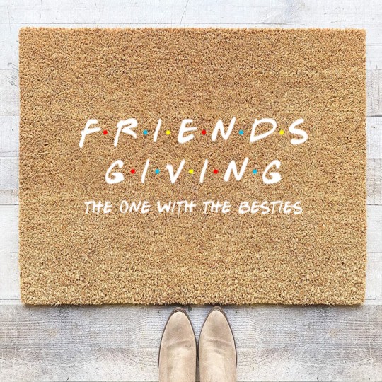 Discover Friendsgiving Coir Doormats The One With the Besties Thanksgiving Matching