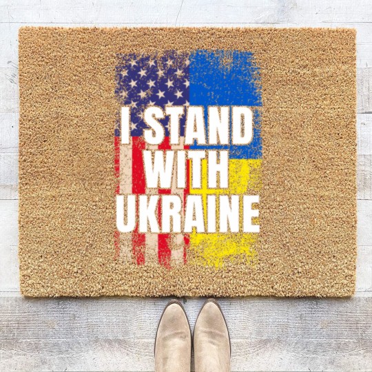 Discover Ukrainian Lover I Stand With Ukraine Coir Doormats