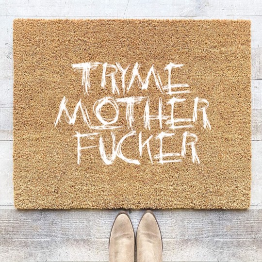 Discover try me motherfucker Coir Doormats