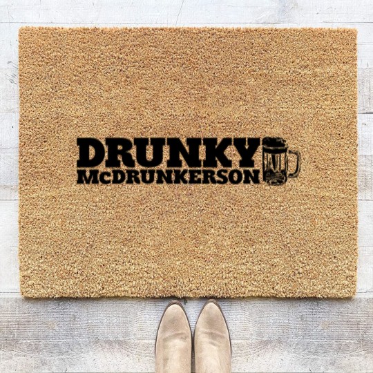 Discover DRUNKY McDRUNKERSON Coir Doormats