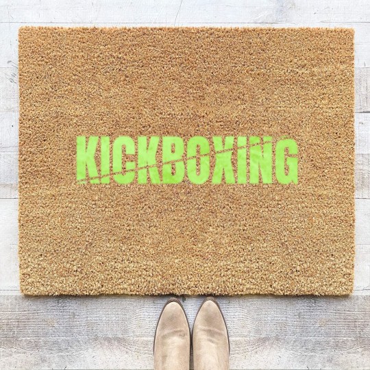 Discover Kickboxing Gift Logo Coir Doormats