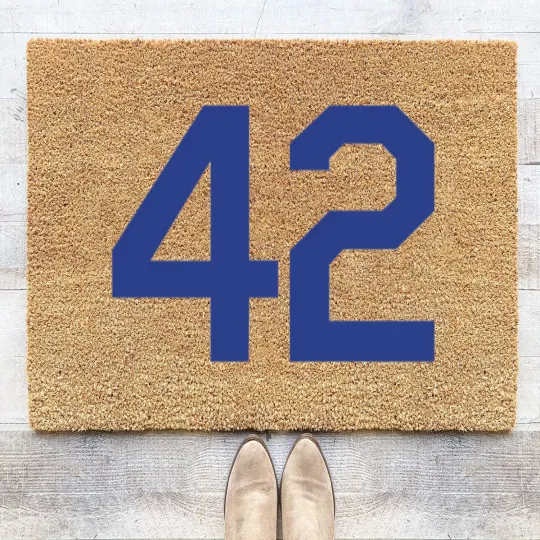 Discover Jackie Robinson 42 Design Coir Doormats