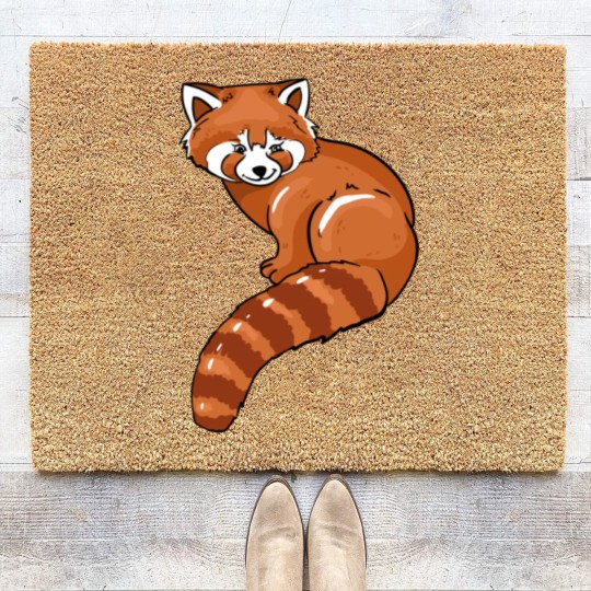 Discover Red Panda Lover Illustration Gifts Red Pandas Gift Coir Doormats