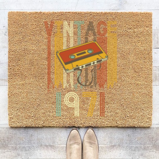 Discover Vintage 1971 Retro Coir Doormats