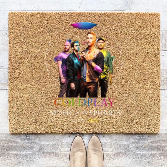 Discover Hot 2022!!! Coldplay Music of The Spheres Coir Doormats, Coldplay Tour 2022 Coir Doormats, Coldplay Tour Coir Doormats, Coldplay Coir Doormats