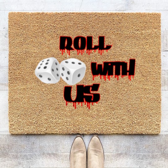 Discover Roll with US Vegas Dice Coir Doormats, Casino Bonus Coir Doormats