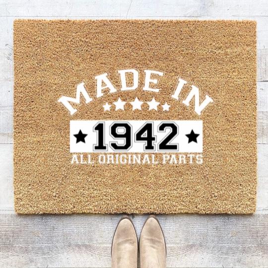 Discover MADE IN 1942 ALL ORIGINAL PARTS Coir Doormats